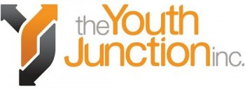 The Youth Junction Inc logo - image of orange and black elements reading the Youth Junction inc.
